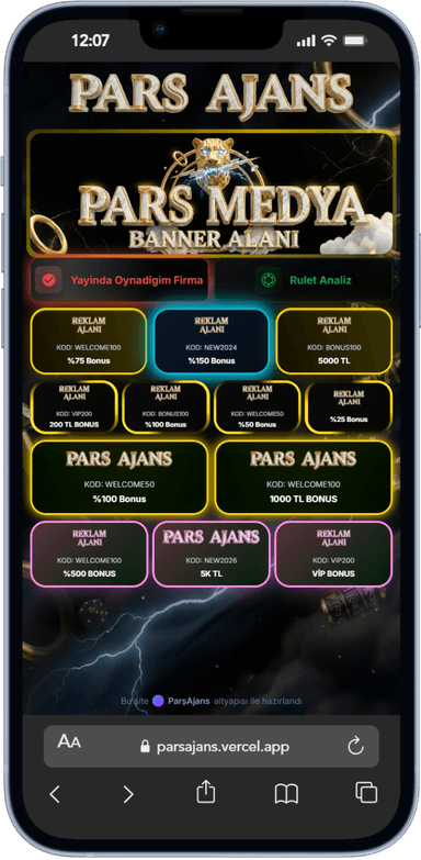 Pars V1 Tema Mobil Görünümü